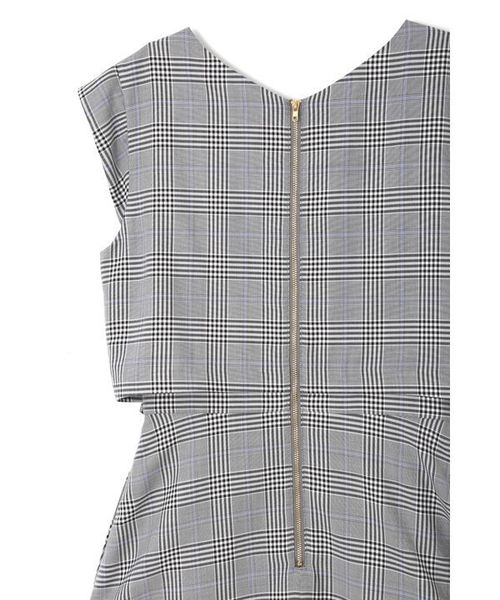 JILL by JILL STUART（ジルバイジルスチュアート）の「カラーラインチェック（ワンピース・レディース・ブラック/ブラウン・SMALL/MEDIUM）」の15枚目の写真