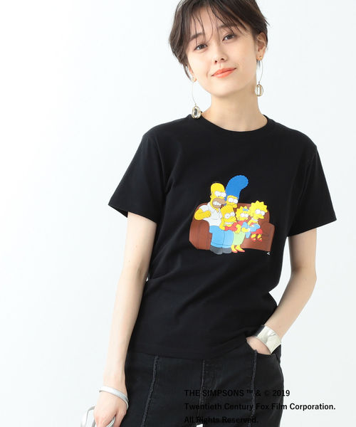Ray BEAMS（レイビームス）の「THE SIMPSONS / FAMILY Tシャツ＜BLACK＞（Tシャツ/カットソー・レディース・ブラック・ONE SIZE）」の2枚目の写真