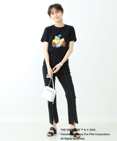 Ray BEAMS（レイビームス）の「THE SIMPSONS / FAMILY Tシャツ＜BLACK＞（Tシャツ/カットソー・レディース・ブラック・ONE SIZE）」の9枚目の写真