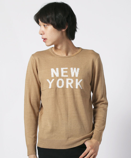 SHISKY（シスキー）の「ロゴ ニット ロンT（Tシャツ/カットソー・メンズ・A/B/C/D/E/F/G/H/I/J/K/L・LL/M/L）」の7枚目の写真