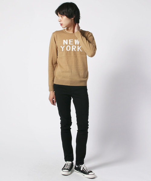 SHISKY（シスキー）の「ロゴ ニット ロンT（Tシャツ/カットソー・メンズ・A/B/C/D/E/F/G/H/I/J/K/L・LL/M/L）」の13枚目の写真
