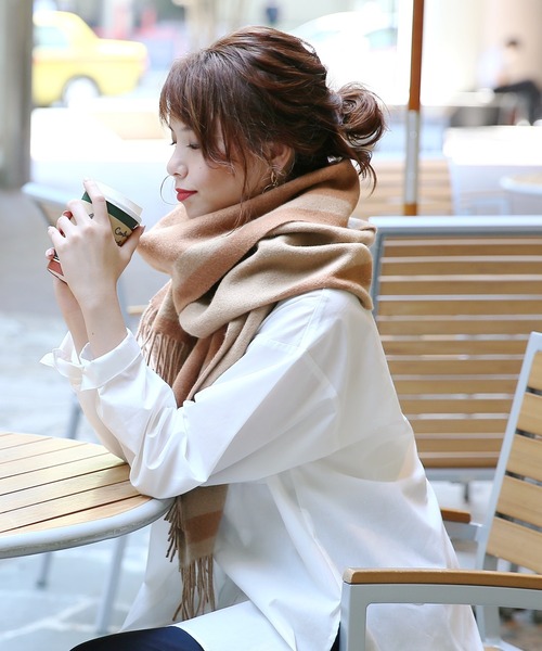 reca（レカ）の「カシミアストール　　　サンドニ（ストール/ショール・レディース・A・FREE）」の10枚目の写真