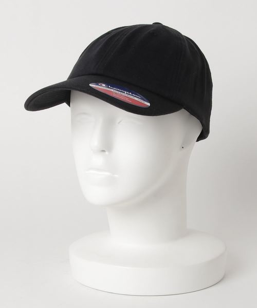 Champion（チャンピオン）の「【Champion/チャンピオン】（UN）JERSEY KNIT DAD CAP（キャップ・メンズ・ホワイト/グレー/レッド/ブルー/チャコール/ブラック・FREE）」の2枚目の写真