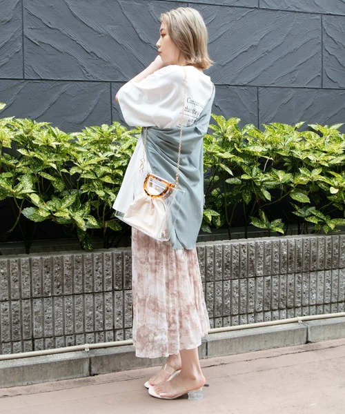 Wego 2点セット 巾着付き べっ甲ハンドルクリアショルダーバッグ ショルダーバッグ Wego ウィゴー のファッション通販 Zozotown