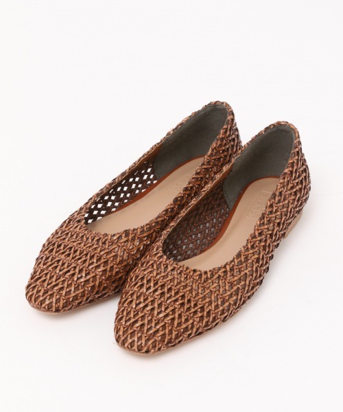 LOWRYS FARM（ローリーズファーム）の「メッシュフラットシューズ　864880（パンプス・レディース・ブラウン/ブラック・MEDIUM/LARGE）」の4枚目の写真