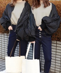 MA-1風ナイロンブルゾン