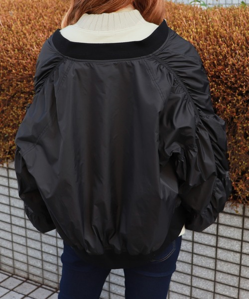 PairPair（ペアペア）の「MA-1風ナイロンブルゾン（ブルゾン・レディース・ブラック/モカ・FREE）」の12枚目の写真