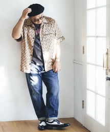 BUCCA 44 | 【BUCCA 44】総柄半袖パジャマシャツ(シャツ/ブラウス)