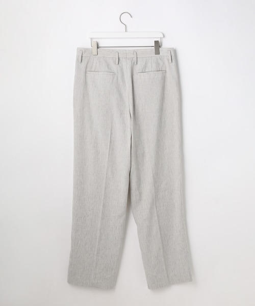 ADAM ET ROPE'（アダムエロペ）の「【CARREMAN】リネンストレッチ ワイドスラックス（スラックス・メンズ・ライトグレー/ベージュ系その他・S/M/L）」の7枚目の写真