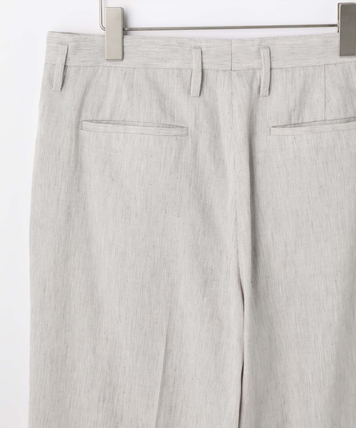 ADAM ET ROPE'（アダムエロペ）の「【CARREMAN】リネンストレッチ ワイドスラックス（スラックス・メンズ・ライトグレー/ベージュ系その他・S/M/L）」の5枚目の写真