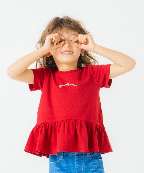 BRANSHES（ブランシェス）の「【WEB限定】裾フリル半袖Tシャツ（Tシャツ/カットソー・キッズ・その他3/その他2/その他5/その他4/その他6/その他1・150cm/140cm/90cm/130cm/120cm/100cm/110cm）」の3枚目の写真