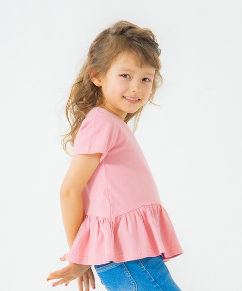 BRANSHES（ブランシェス）の「【WEB限定】裾フリル半袖Tシャツ（Tシャツ/カットソー・キッズ・その他3/その他2/その他5/その他4/その他6/その他1・150cm/140cm/90cm/130cm/120cm/100cm/110cm）」の4枚目の写真