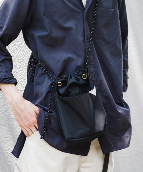 【LIVERAL】ENJYU Ⅱ 巾着バッグ 巾着サコッシュ MADE IN JAPAN 日本製 L4008（ショルダーバッグ）｜LIVERAL（リヴェラル）