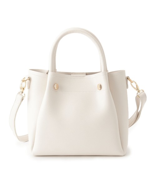 シボ合皮タック2wayトートバッグ トートバッグ Dreskip ドレスキップ のファッション バッグ トートバッグ セール