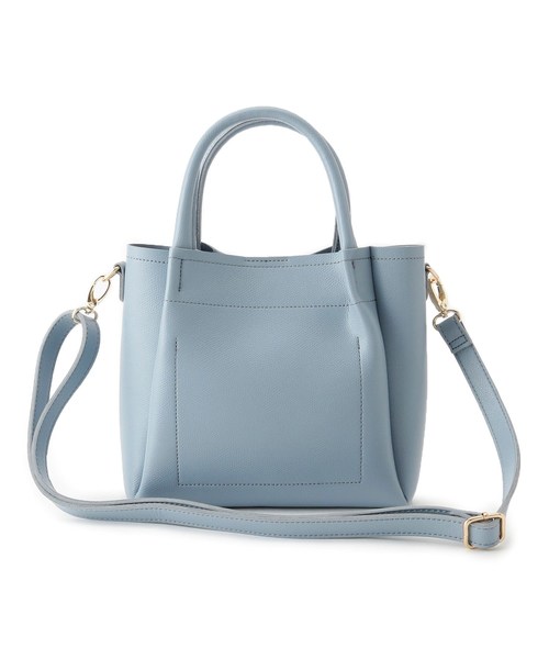 シボ合皮タック2wayトートバッグ トートバッグ Dreskip ドレスキップ のファッション バッグ トートバッグ セール