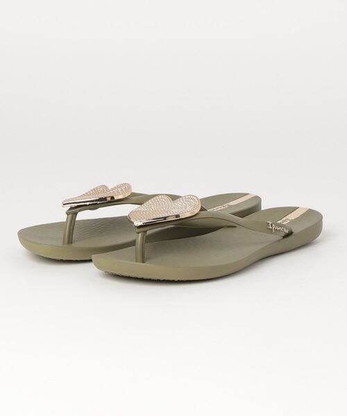 IPANEMA（イパネマ）の「IPANEMA/イパネマ レディース MAXI FASHION II/マキシファッション ２ ハート ビーチサンダル SP82120（サンダル・レディース・ブラック/グリーン系その他/ベージュ×ブラック/ピンク系その他/ブラック×シルバー/ブラウン/ブラウン系その他/ブラック×ゴールド・24.0cm/23.0cm/24.5cm/22.0cm）」の11枚目の写真
