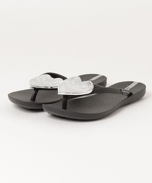 IPANEMA（イパネマ）の「IPANEMA/イパネマ レディース MAXI FASHION II/マキシファッション ２ ハート ビーチサンダル SP82120（サンダル・レディース・ブラック/グリーン系その他/ベージュ×ブラック/ピンク系その他/ブラック×シルバー/ブラウン/ブラウン系その他/ブラック×ゴールド・24.0cm/23.0cm/24.5cm/22.0cm）」の16枚目の写真