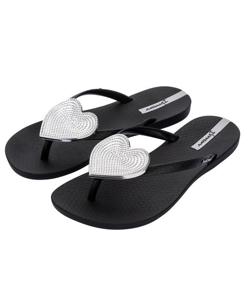 IPANEMA（イパネマ）の「IPANEMA/イパネマ レディース MAXI FASHION II/マキシファッション ２ ハート ビーチサンダル SP82120（サンダル・レディース・ブラック/グリーン系その他/ベージュ×ブラック/ピンク系その他/ブラック×シルバー/ブラウン/ブラウン系その他/ブラック×ゴールド・24.0cm/23.0cm/24.5cm/22.0cm）」の14枚目の写真