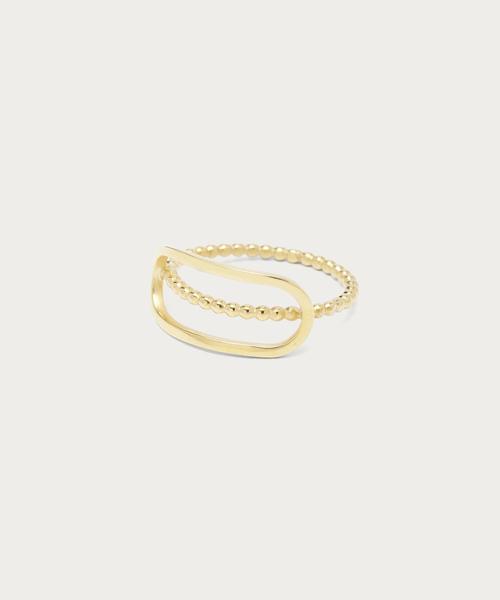 BONVO（ボンボ）の「＜BONVO（ボンボ）＞BEADED スクエア リング（リング）」 - WEAR