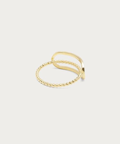BONVO（ボンボ）の「＜BONVO（ボンボ）＞BEADED スクエア リング（リング）」 - WEAR