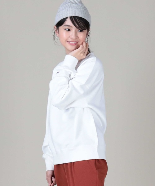 Champion(チャンピオン)の「【Champion】ワンポイントクルーネックスウェット(スウェット・レディース・ライトピンク/キナリ/ブラウン/オリーブ/ブラック/ホワイト・M/L)」の7枚目の写真