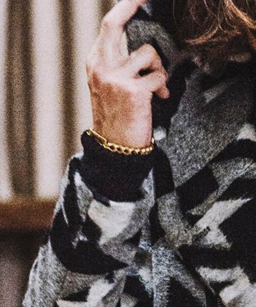 NO ID.（ノーアイディ）の「ab1338-マルチチェーンＩＤブレスレット（ブレスレット・メンズ・シルバー/ゴールド/ブラック系その他・ONE SIZE）」の7枚目の写真