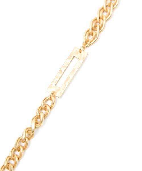 NO ID.（ノーアイディ）の「ab1338-マルチチェーンＩＤブレスレット（ブレスレット・メンズ・シルバー/ゴールド/ブラック系その他・ONE SIZE）」の9枚目の写真