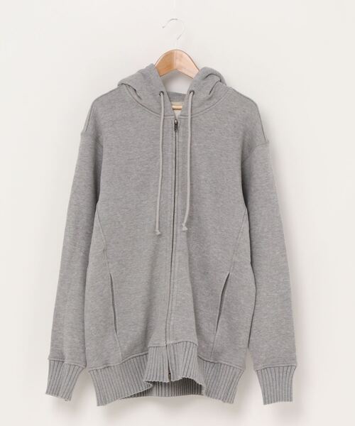 v::room（ヴィルーム）の「【V::ROOM 】ブイ ルーム/LOOP-WHEEL FLEECE LS ZIP HOODIE【ユニセックス】（パーカー・レディース・ホワイト/ブラック/ネイビー/ヘザーグレー・LARGE/X-LARGE/MEDIUM）」の3枚目の写真