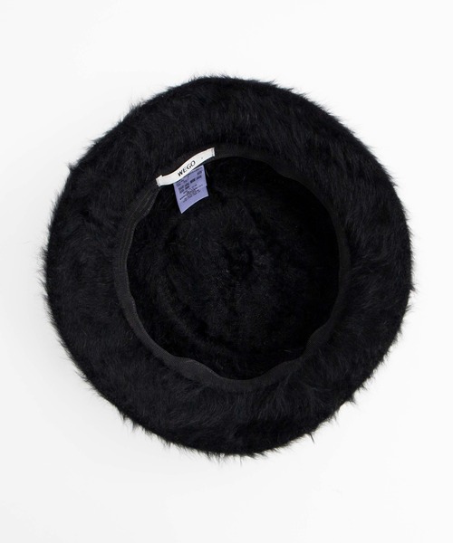 WEGO（ウィゴー）の「WEGO/アンゴラハット（ハット・レディース・ホワイト/ブラック・FREE）」の5枚目の写真