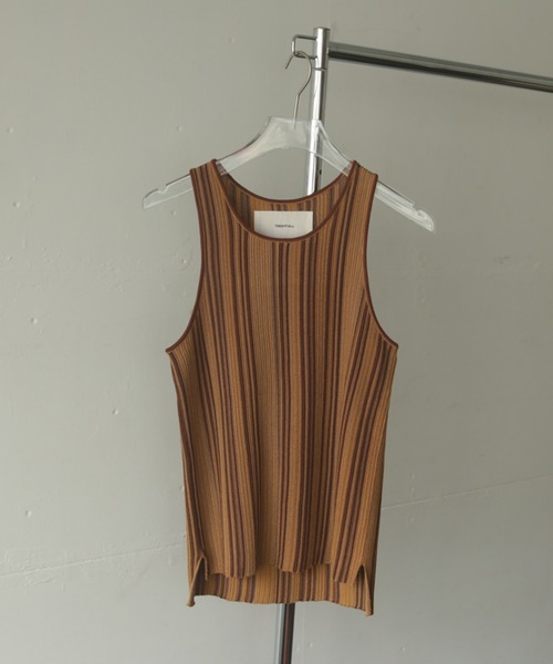 TODAYFUL（トゥデイフル）の「ストライプニットタンクトップ（Stripe