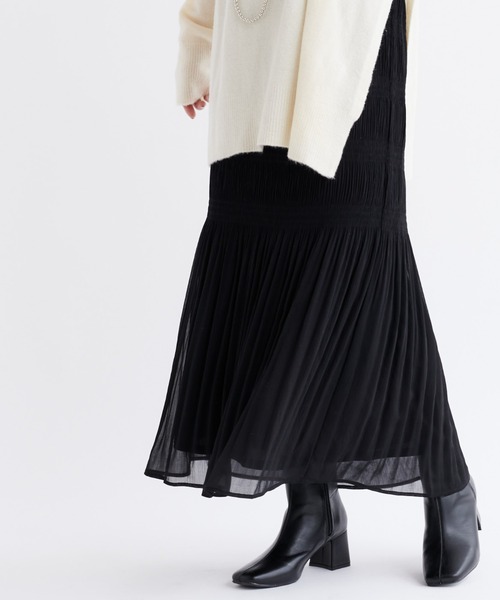 DouDou（ドゥドゥ）の「レザースクエアブーツ（ブーツ・レディース・ブラック・38/37/36）」の8枚目の写真