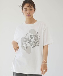 【forksy.】ポートフォリオグラフィック半袖Tシャツ