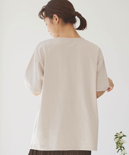 forksy.(フォルクシー)の「【forksy.】ポートフォリオグラフィック半袖Tシャツ(Tシャツ/カットソー・レディース・ホワイト/ベージュ・FREE)」の10枚目の写真