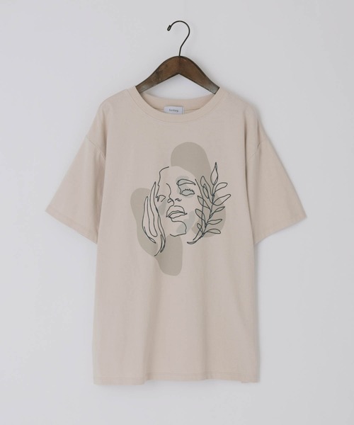 forksy.(フォルクシー)の「【forksy.】ポートフォリオグラフィック半袖Tシャツ(Tシャツ/カットソー・レディース・ホワイト/ベージュ・FREE)」の18枚目の写真