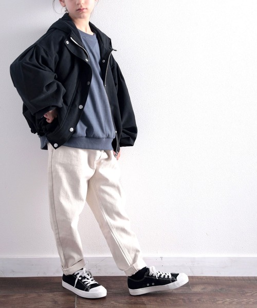 classicalelf（クラシカルエルフ）の「ふんわりシルエットがかわいい万能マンパ。（マウンテンパーカー・キッズ・ブラック/ベージュ/カーキ/キャメル・130/140/150/160）」の17枚目の写真