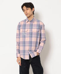AVIREX | チェック刺繍シャツ/L/S CHECKERD ENBROIDERY SHIRT"AIRMANSHIP"(シャツ/ブラウス)