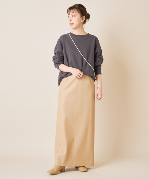 SHENERY(シーナリー)の「バックV裏毛プルオーバー(Tシャツ/カットソー・レディース・チャコールグレー/オフホワイト/ピンク・FREE)」の17枚目の写真