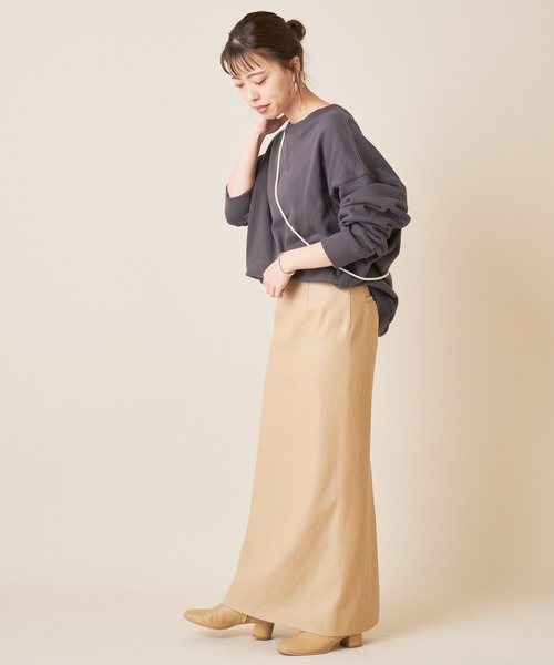 SHENERY(シーナリー)の「バックV裏毛プルオーバー(Tシャツ/カットソー・レディース・チャコールグレー/オフホワイト/ピンク・FREE)」の18枚目の写真