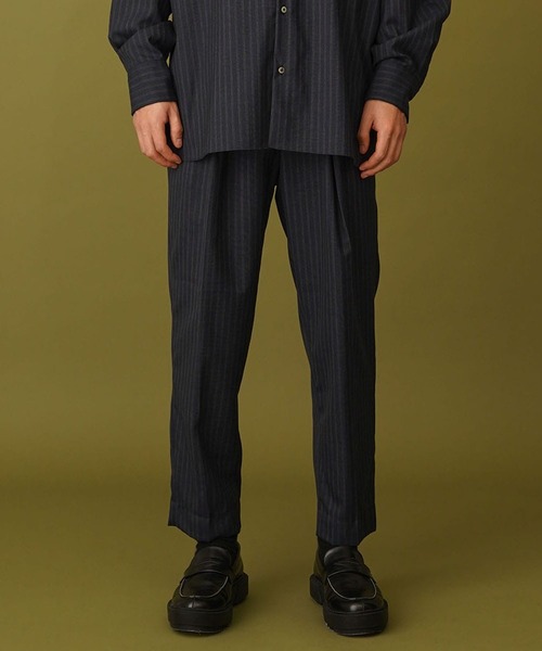 markaware(マーカウェア)の「【MARKAWARE】PEGTOP EASY TROUSERS(スラックス・メンズ・グレー/ブルー・2/1)」の11枚目の写真