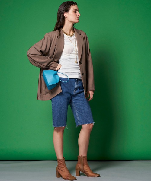 MAISON SPECIAL（メゾンスペシャル）の「Square Drawstring Bag/スクエアドローストリングバッグ【MAISON SPECIAL/メゾンスペシャル】（ハンドバッグ・レディース・ホワイト/ブラック/ピンク/ブルー/キャメル・FREE）」の7枚目の写真