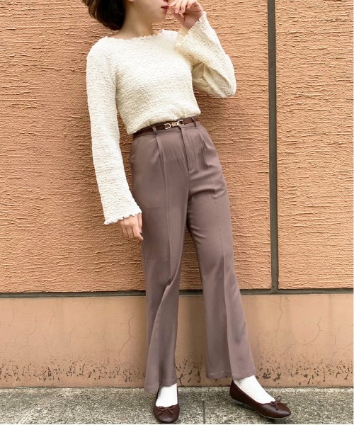 apres jour(アプレジュール)の「ポコポコクロストップス【ZOZOTOWN限定アイテム】(Tシャツ/カットソー・レディース・アイボリー/ブラック/ラベンダー/ライトベージュ・フリー/X-LARGE)」の10枚目の写真