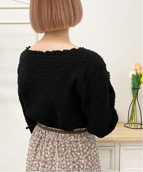 apres jour(アプレジュール)の「ポコポコクロストップス【ZOZOTOWN限定アイテム】(Tシャツ/カットソー・レディース・アイボリー/ブラック/ラベンダー/ライトベージュ・フリー/X-LARGE)」の15枚目の写真