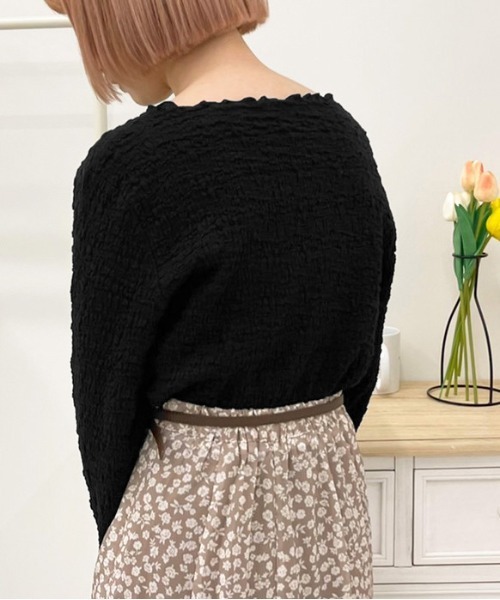 apres jour(アプレジュール)の「ポコポコクロストップス【ZOZOTOWN限定アイテム】(Tシャツ/カットソー・レディース・アイボリー/ブラック/ラベンダー/ライトベージュ・フリー/X-LARGE)」の16枚目の写真