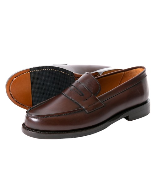 【美品】Berwick ダークブラウン レザー ローファー エスメラルダ インポート Esmeralda import 【BERWICK/バー