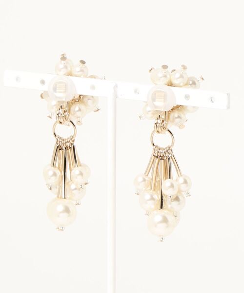 en recre（アンレクレ）の「【Jewel Casket】パールイヤリング（ピアス（両耳用）・レディース・オフホワイト・FREE）」の2枚目の写真