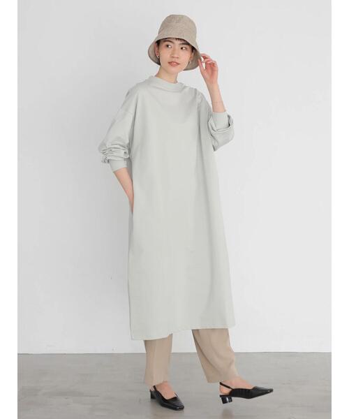 AMERICAN HOLIC(アメリカンホリック)の「オーバーサイズミニ裏毛ワンピース(ワンピース・レディース・チャコールグレー/ライトベージュ/ライトグレー/ミント・FREE)」の13枚目の写真