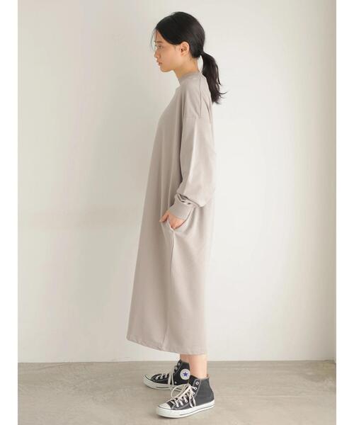 AMERICAN HOLIC(アメリカンホリック)の「オーバーサイズミニ裏毛ワンピース(ワンピース・レディース・チャコールグレー/ライトベージュ/ライトグレー/ミント・FREE)」の6枚目の写真