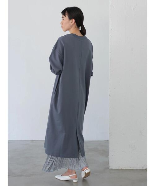 AMERICAN HOLIC(アメリカンホリック)の「オーバーサイズミニ裏毛ワンピース(ワンピース・レディース・チャコールグレー/ライトベージュ/ライトグレー/ミント・FREE)」の12枚目の写真
