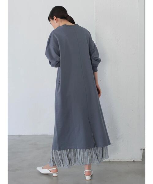 AMERICAN HOLIC(アメリカンホリック)の「オーバーサイズミニ裏毛ワンピース(ワンピース・レディース・チャコールグレー/ライトベージュ/ライトグレー/ミント・FREE)」の7枚目の写真