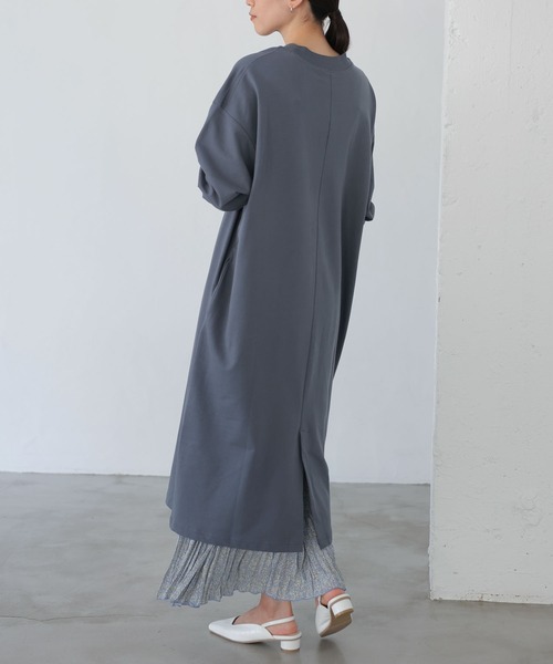 AMERICAN HOLIC(アメリカンホリック)の「オーバーサイズミニ裏毛ワンピース(ワンピース・レディース・チャコールグレー/ライトベージュ/ライトグレー/ミント・FREE)」の2枚目の写真